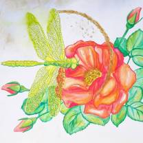 Hisame Artwork traditional art letter size watercolor