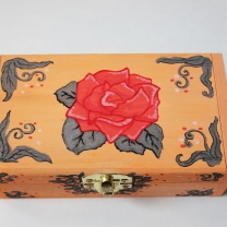 Hisame Artwork handmade traditional art wooden box jewelry