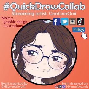Hisame Artwork QuickDrawCollab art event